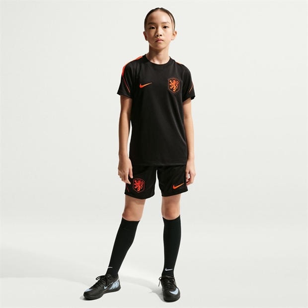 Black/Red - Nike - Kids' Netherlands Short Sleeve T-Shirt