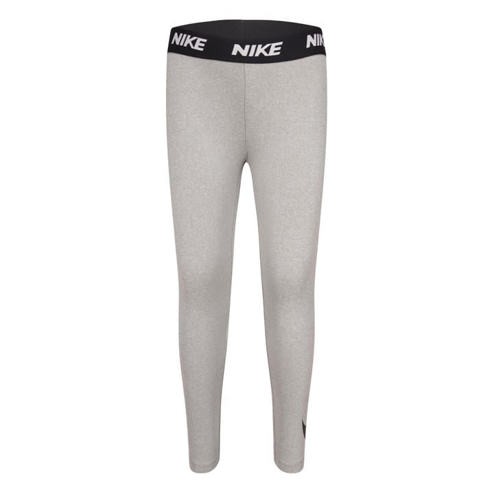 Nike Girls Grey Swoosh Leggings Infant in Size 6 - 7 Years, Sports Direct