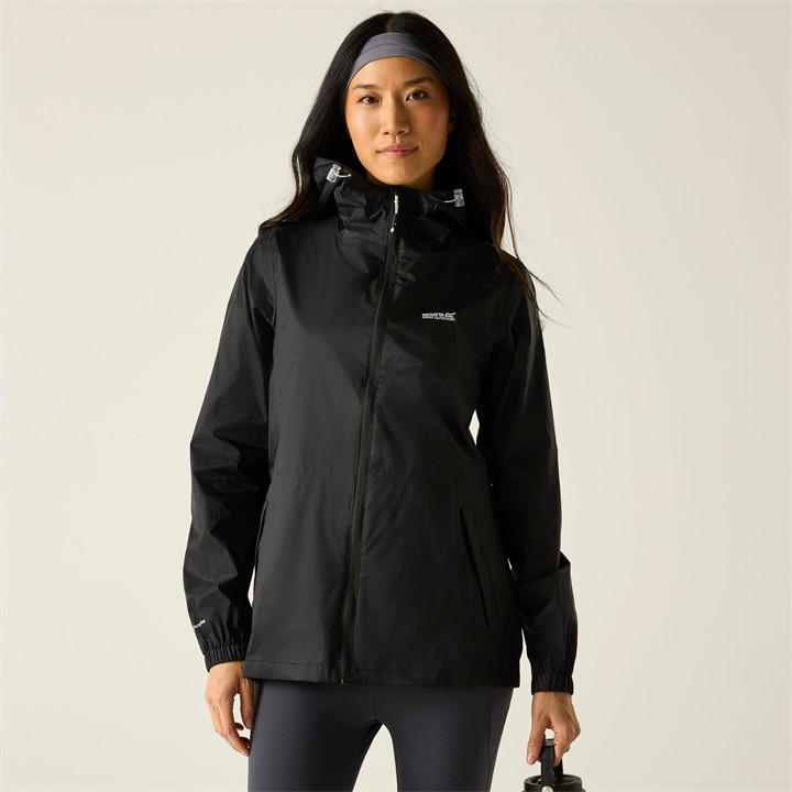 Regatta Women's Black Pack It Iii Waterproof Jacket in Size 24, Sports Direct