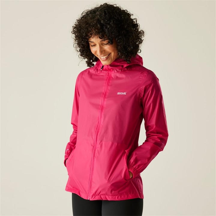 Regatta Women's Pink Pack It Iii Waterproof Jacket in Size 18, Sports Direct