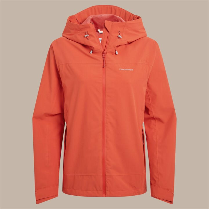 Craghoppers Women's Red Zohra Waterproof Shell Jacket in Size 18, Sports Direct