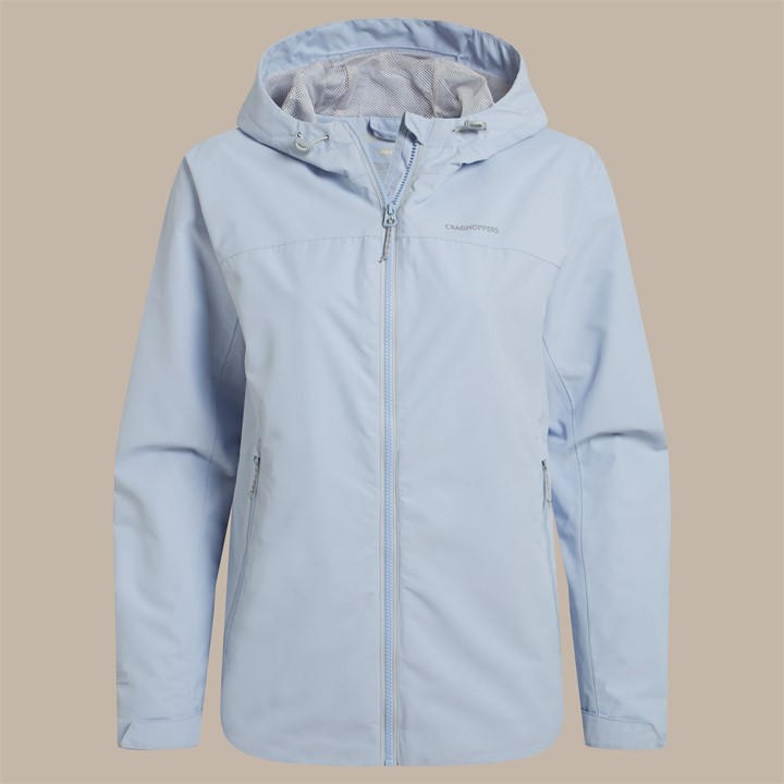 Craghoppers Women's Blue Solla Waterproof Lightweight Jacket in Size 8, Sports Direct