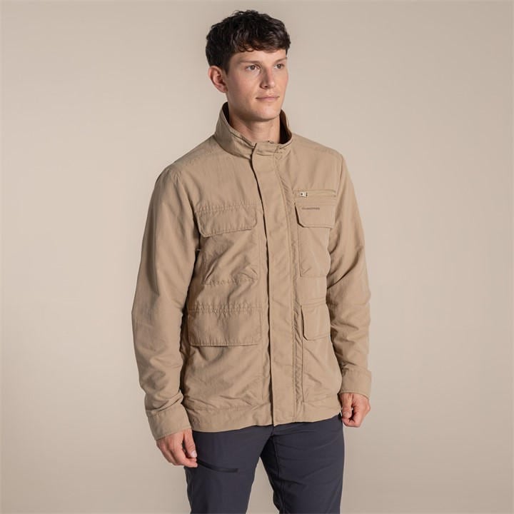 Craghoppers Men's Earthenware Nosilife Adv V Insect-Repellent Jacket in Size L, Sports Direct