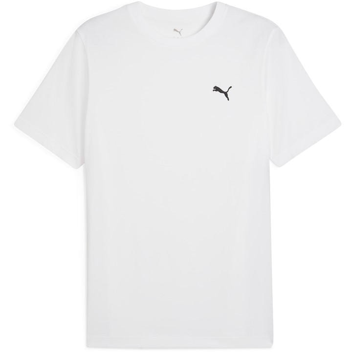 Puma Men' White Small Logo T-Shirt in Size S, Sports Direct