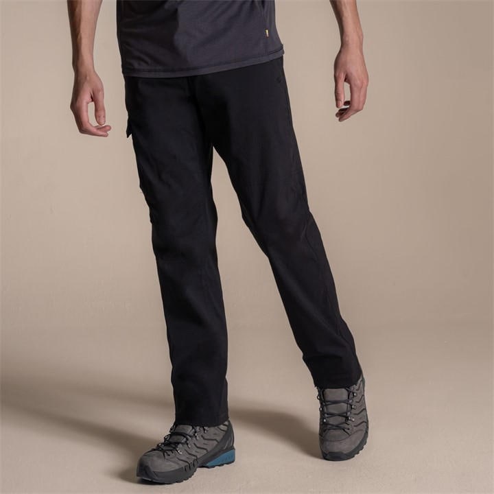 Craghoppers Men's Black Brisk Pro Water-Repellent Trousers, Sports Direct
