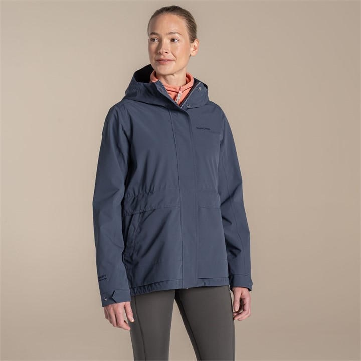 Craghoppers Women's Grey Cinquefoil Waterproof Walking Jacket in Size 18, Sports Direct