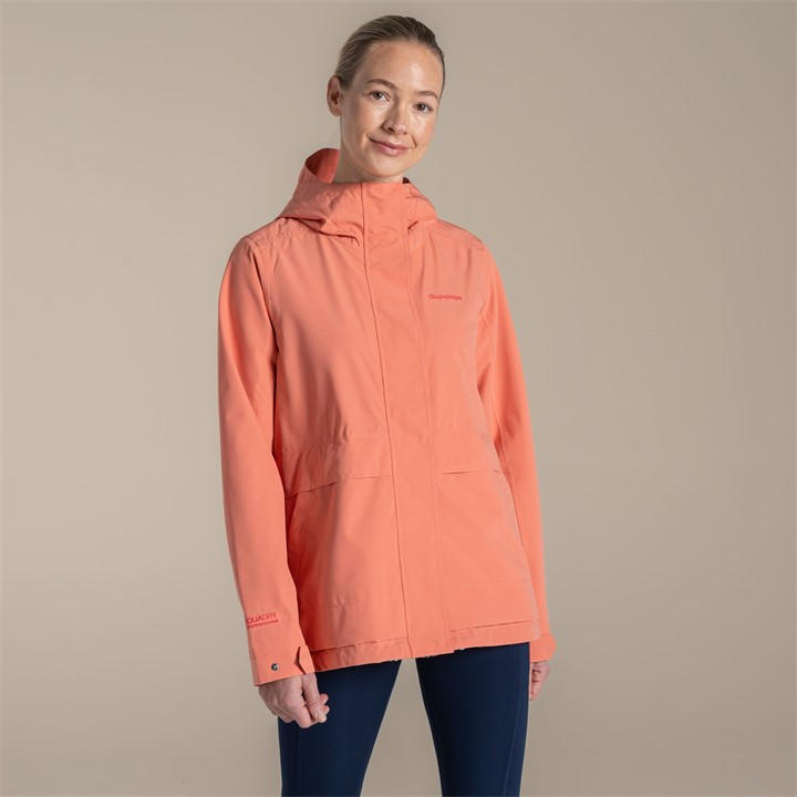 Craghoppers Women's Spcedapricot Cinquefoil Waterproof Walking Jacket in Size 18, Sports Direct