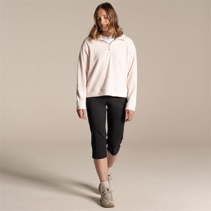 Craghoppers Women's Black Kiwi Pro Iii Cropped-Leg Trousers in Size 8, Sports Direct