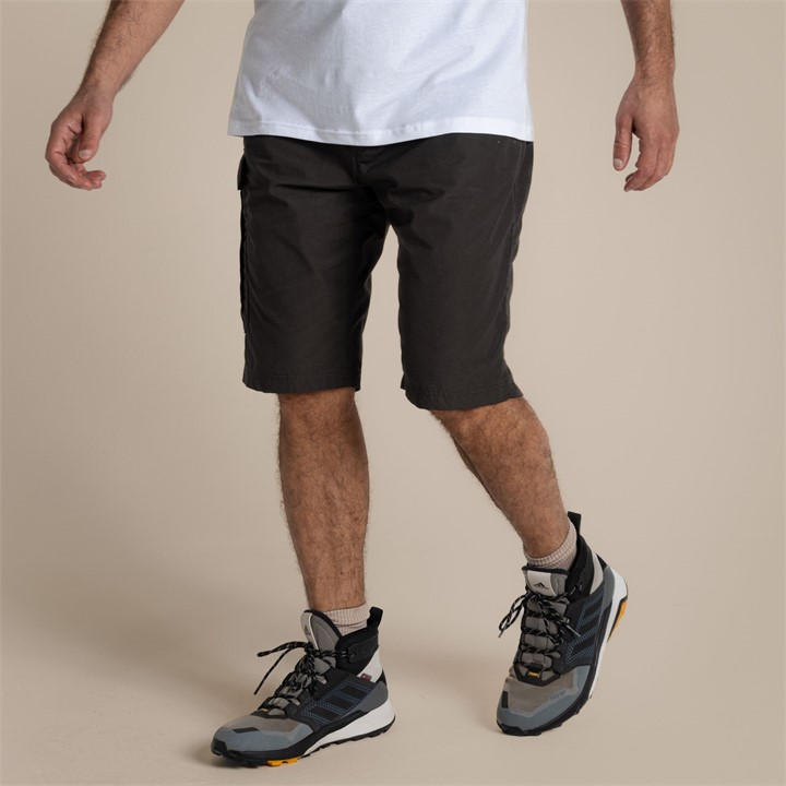 Craghoppers Men's Brown Kiwi Long Water-Repellent Shorts in Size 32, Sports Direct