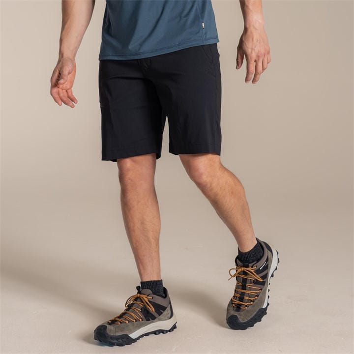 Craghoppers Men's Black Kiwi Pro Iii Water-Repellent Travel Shorts in Size 32, Sports Direct