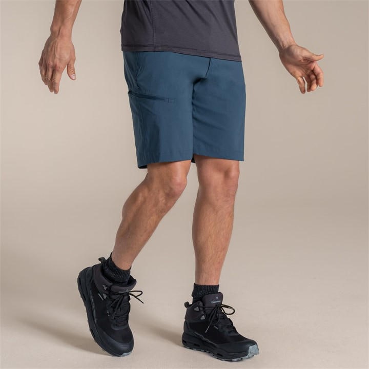 Craghoppers Men's Blue Kiwi Pro Iii Water-Repellent Travel Shorts in Size 38, Sports Direct