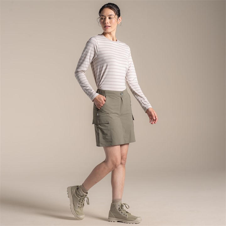 Craghoppers Women's Green Nosilife Pro Quick-Drying Cargo Skort, Sports Direct