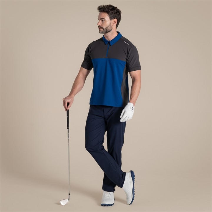 Craghoppers Men' Dkirn/Dpmrn Nosilife Avro Quick-Drying Golf Polo Top in Size S, Sports Direct