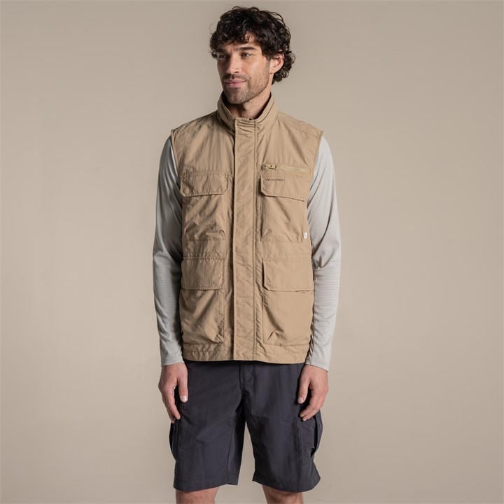 Craghoppers Men's Earthenware Nosilife Adventure V Insect-Repellent Gilet in Size M, Sports Direct