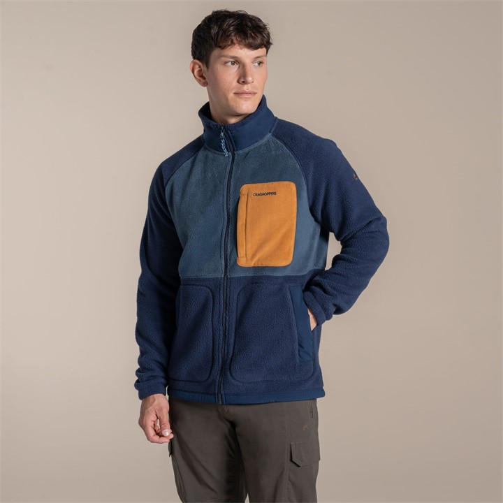 Craghoppers Men's Blnvy/Blstn Dades Insulated Fleece Jacket in Size L, Sports Direct