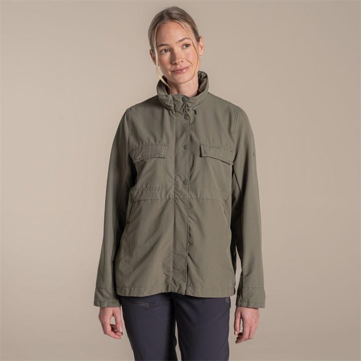 Craghoppers Women's Green Nosilife Farah Insect-Repellent Travel Jacket in Size 8, Sports Direct