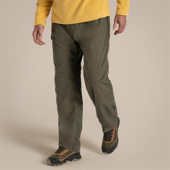 Craghoppers Men's Green Kiwi Convertible Water-Repellent Trousers, Sports Direct