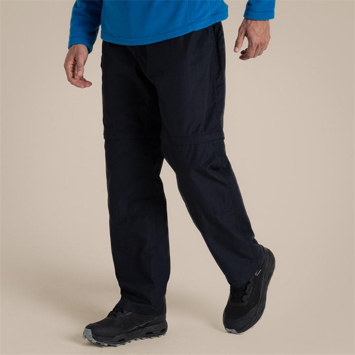 Craghoppers Men's Blue Kiwi Convertible Water-Repellent Trousers, Sports Direct