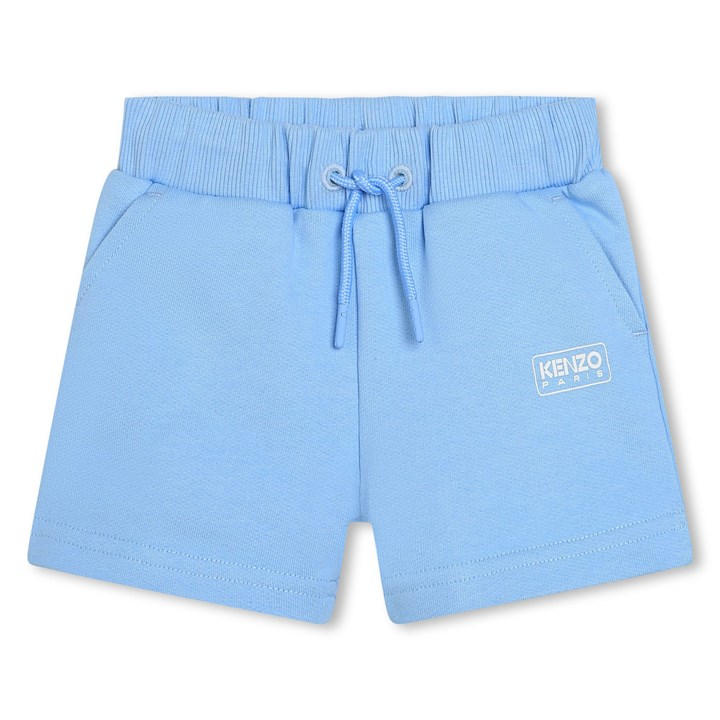 Kenzo Boys Blue Kids' Logo Fleece Jogger Shorts, Sports Direct