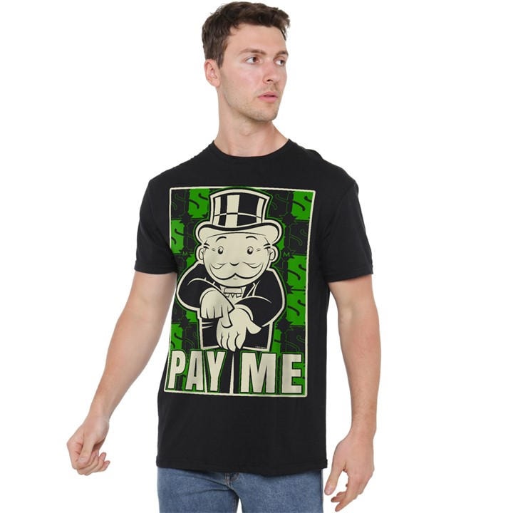 Monopoly  Black - Pay Me in Size X-LARGE, Sports Direct
