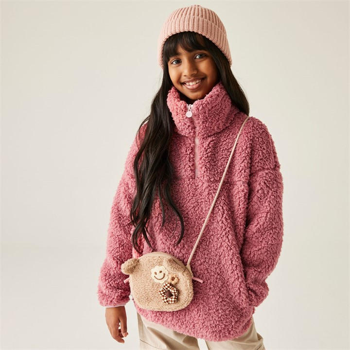Regatta  Kids Pink ' Kaliza Half Zip Fleece in Size 12, Sports Direct
