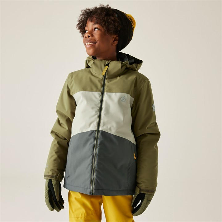 Dare 2B Kids’ Send It! Ski School Jacket - Green Size 5-6 Years - Image 3