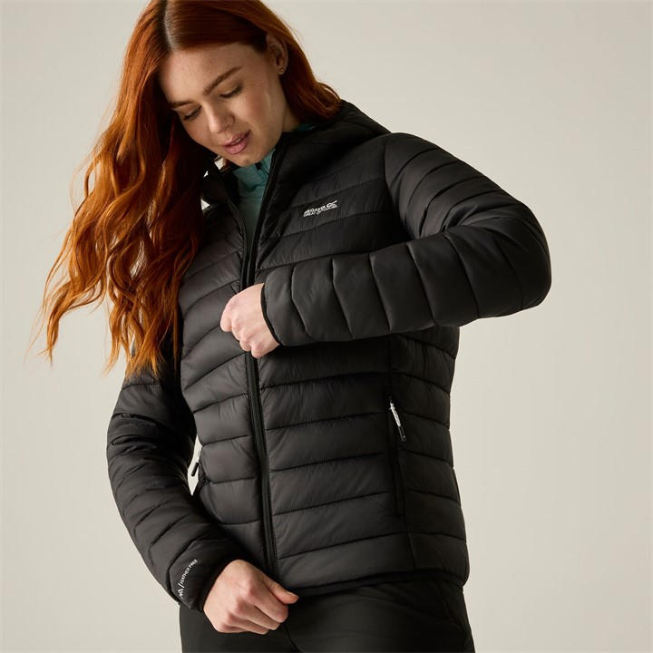 Regatta Women's Black Hooded Marizion Jacket in Size 18, Sports Direct