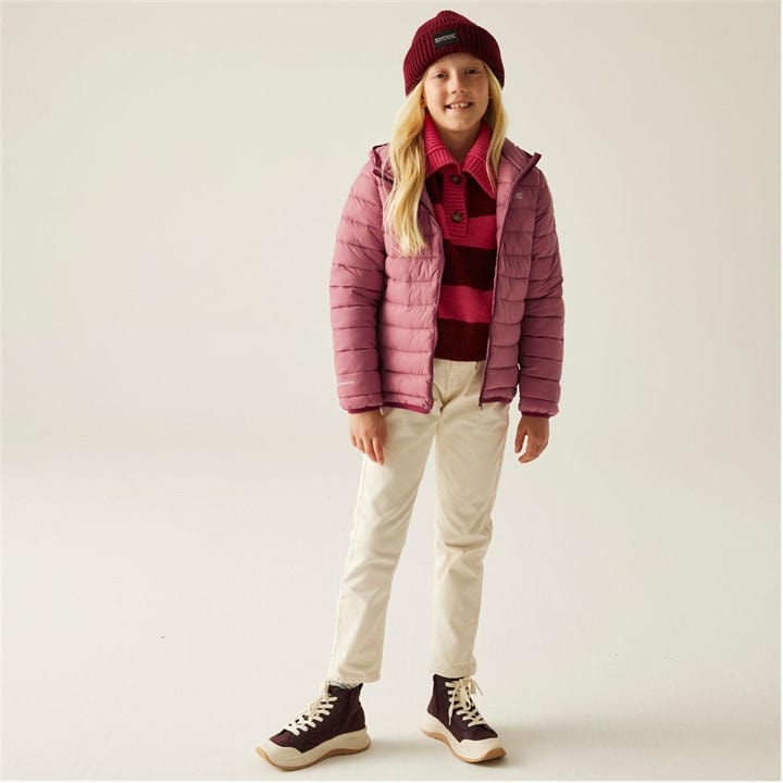 Regatta  Kids Pink Marizion Water Resistant Long Sleeve Quilted Jacket in Size 3 - 4 Years, Sports Direct