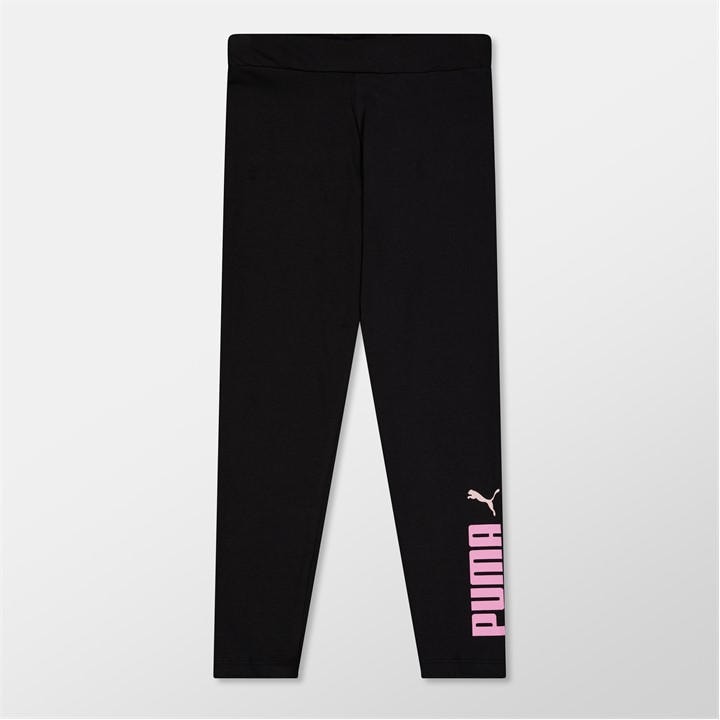 Puma Girls Black Kids' Key Graphic Leggings in Size 13 - 14 Years, Sports Direct