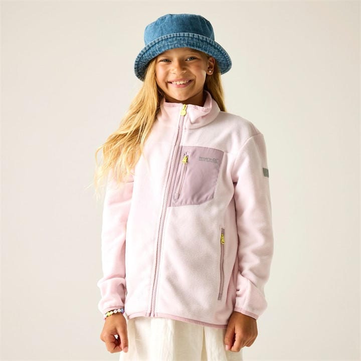 Regatta  Kids Pink Kids Frankie Full Zip Fleece in Size 13 Years, Sports Direct