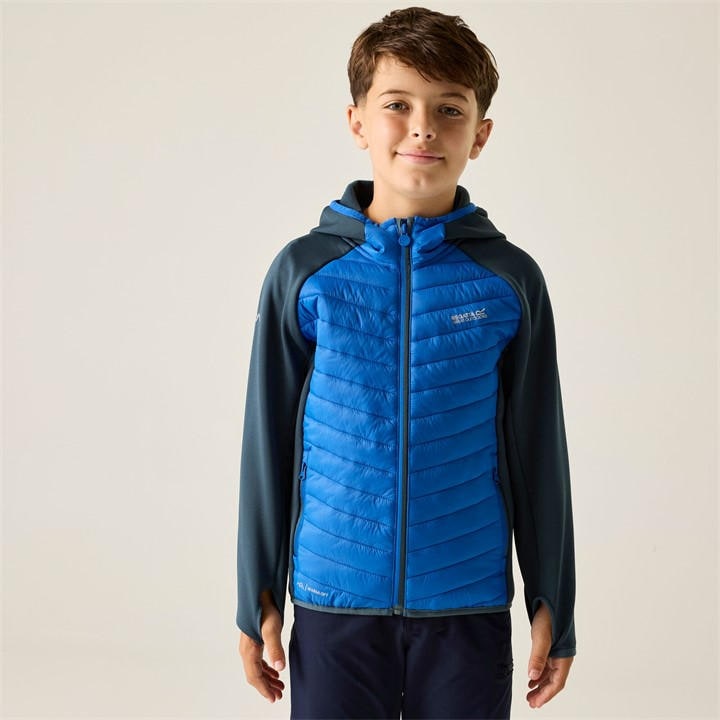 Regatta  Kids Niskyolblu Kids Andreson Hybrid Water-Repellent Jacket in Size 13 Years, Sports Direct