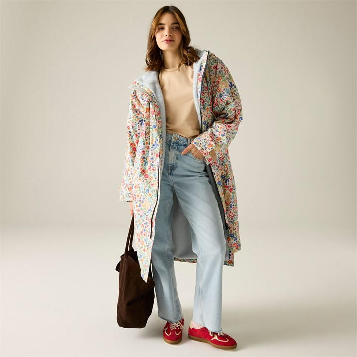 Regatta Women's Cream Harmony Ditsy Cath Kidston Hydrafort Changing Robe in Size 14, Sports Direct