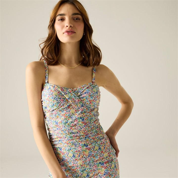 Regatta Women's Cream Harmony Ditsy Cath Kidston Upf 50+ Tankini Top in Size 18, Sports Direct