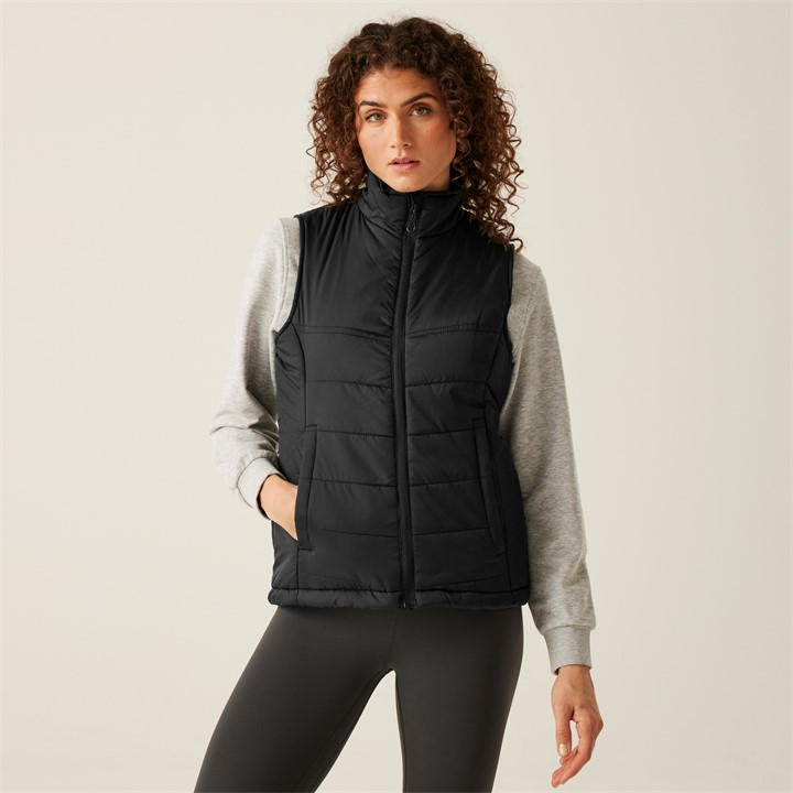Regatta Women's Black Stage Ii Insulated Body Warmer in Size 8, Sports Direct