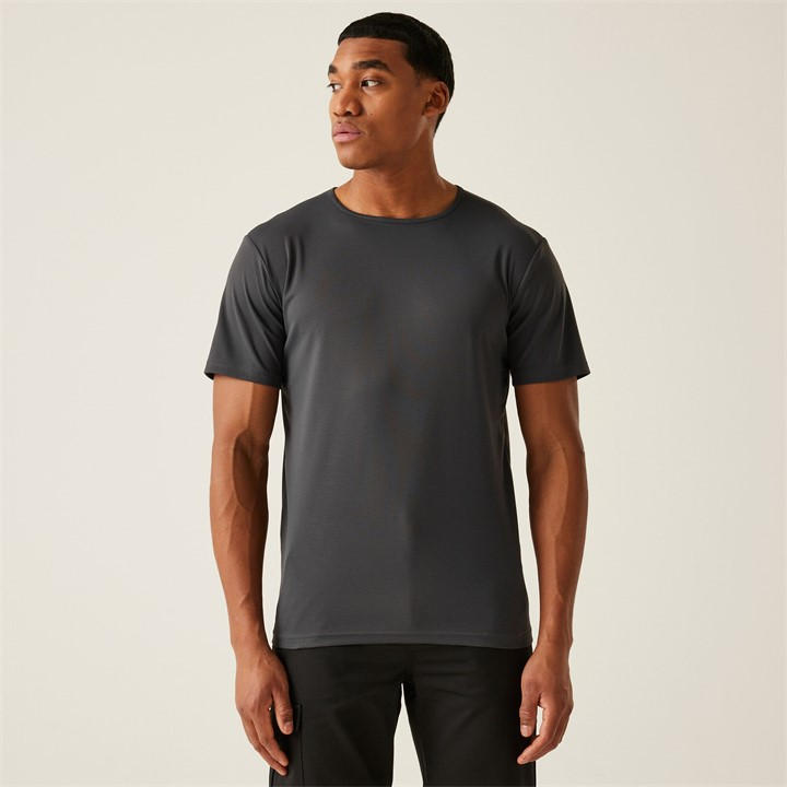 Regatta Men's Grey Pro Wicking T-Shirt in Size L, Sports Direct