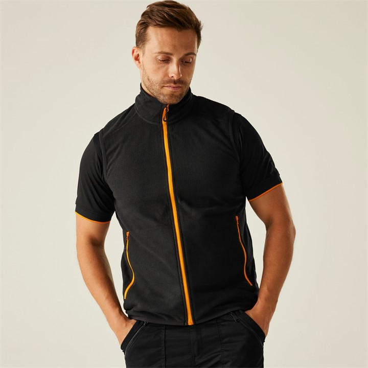 Regatta Men' Black Navigate Fleece Bodywarmer in Size S, Sports Direct