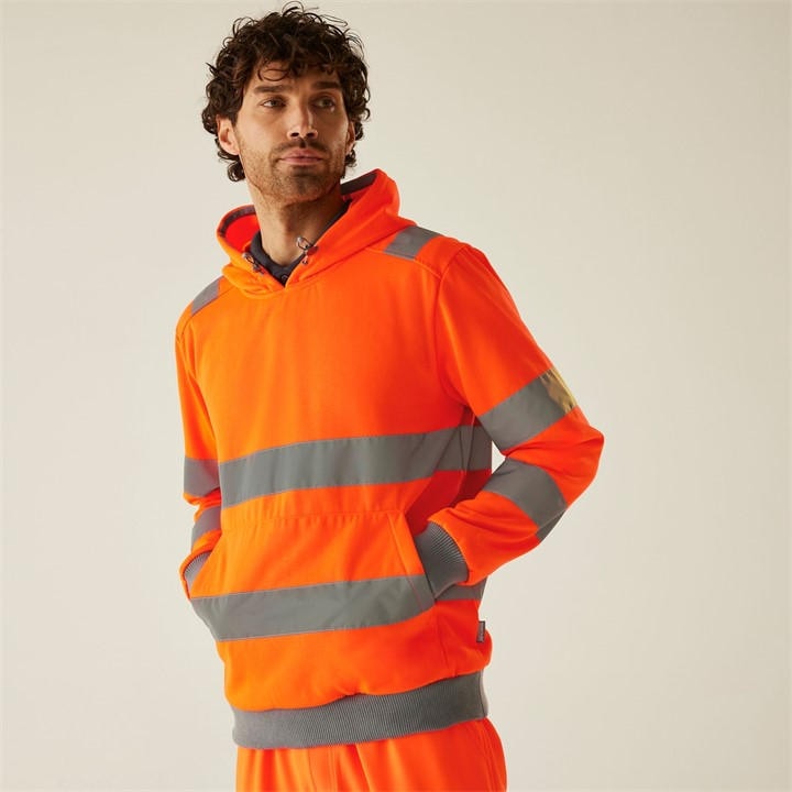 Regatta Men's Orange Hi-Vis Pro Contract Hoodie in Size 3XL, Sports Direct