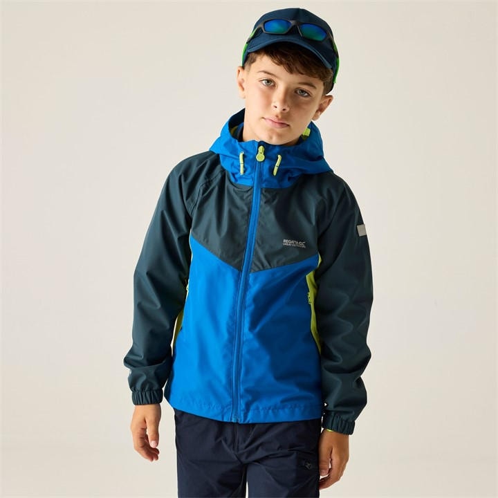 Regatta  Kids Olbluseasgrn Kids Hanleigh Waterproof Isotex Jacket in Size 7 - 8 Years, Sports Direct