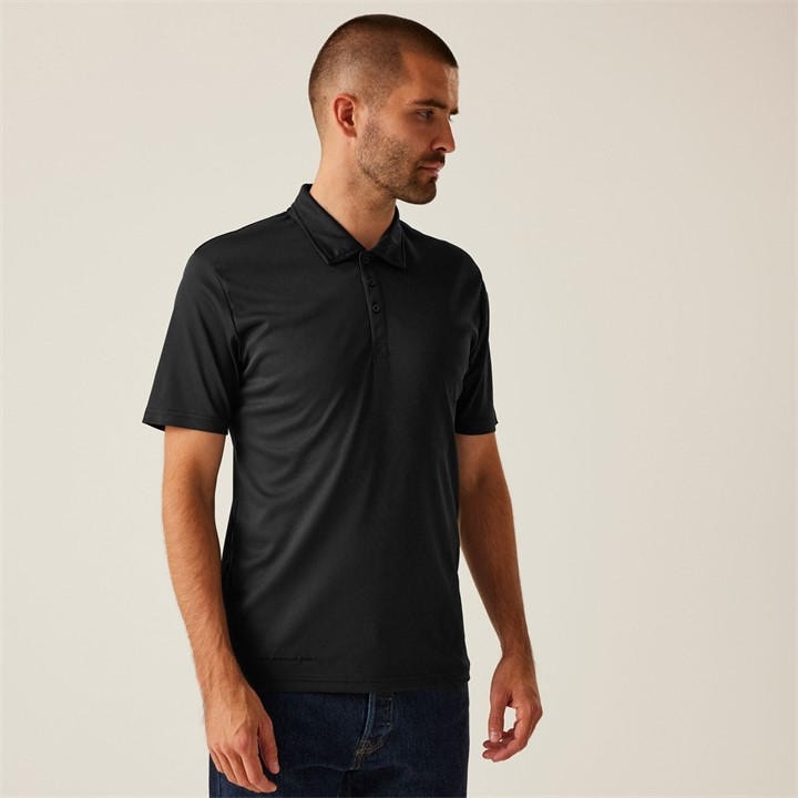 Regatta Men's Black H/ Polo Shirt in Size M, Sports Direct