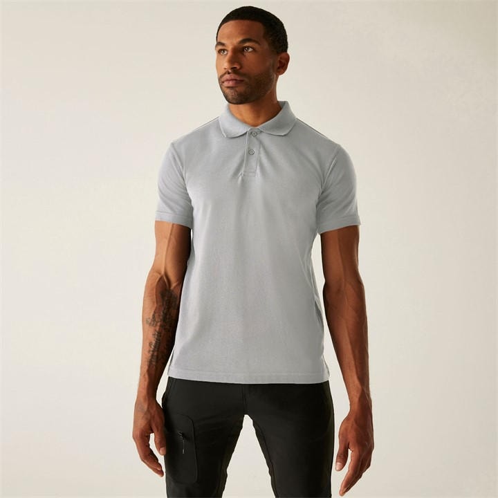 Regatta Men's Grey Pro 50/50 Pique Polo in Size 4XL, Sports Direct