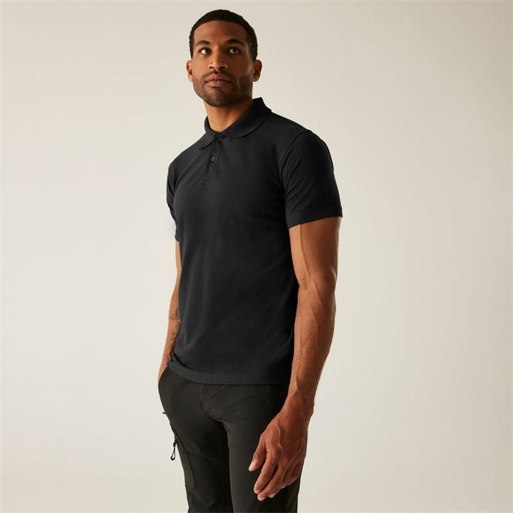 Regatta Men's Black Pro 50/50 Pique Polo in Size XL, Sports Direct