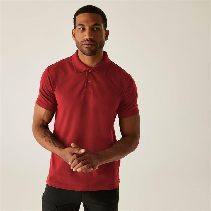 Regatta Men's Red Pro 50/50 Pique Polo in Size 2XL, Sports Direct