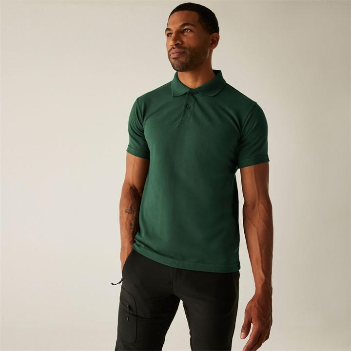 Regatta Men's Green Pro 50/50 Pique Polo in Size XS, Sports Direct