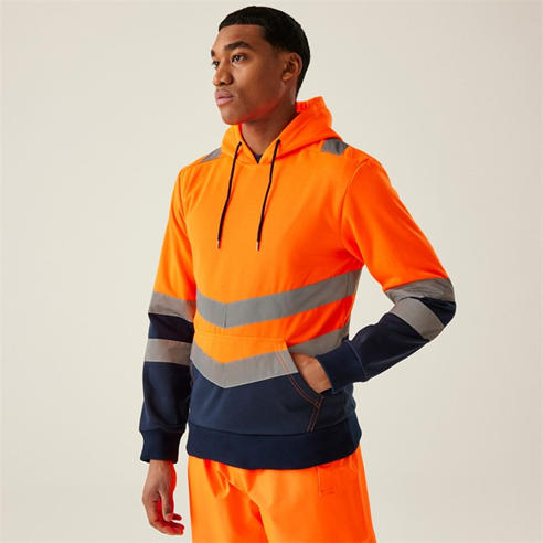 Regatta - Mens Hi-Vis Overhead Hoodie