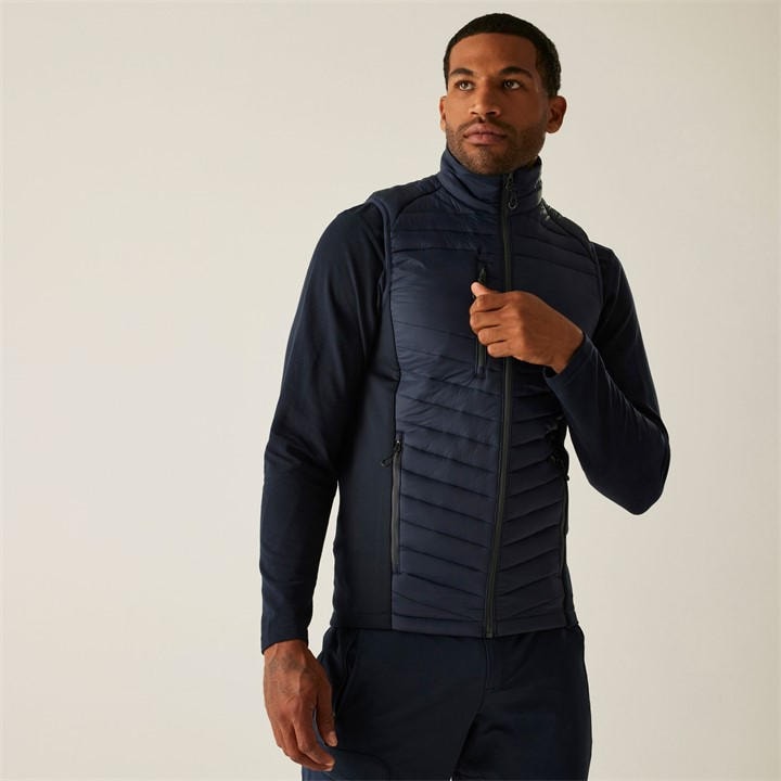 Regatta Men's Navy Seal Grey Navigate Hybrid Bodywarmer in Size 3XL, Sports Direct