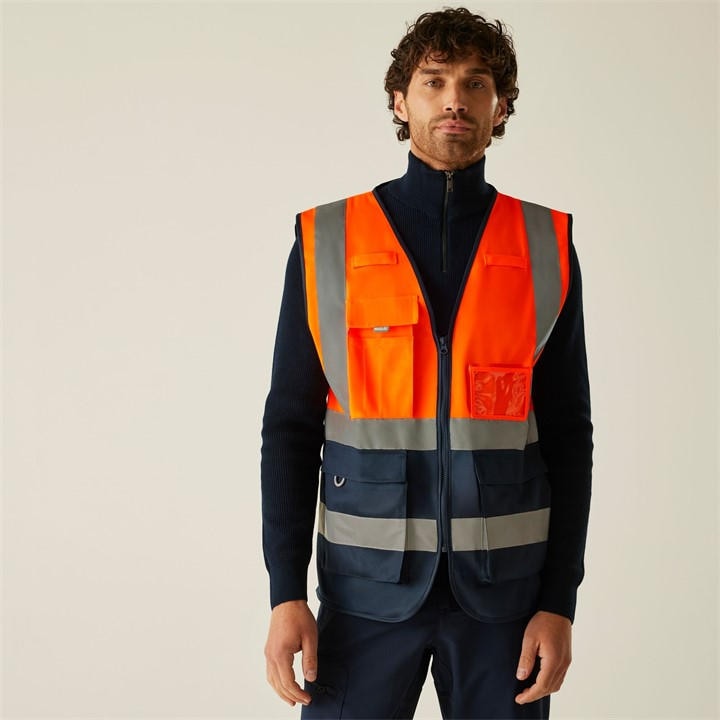 Regatta Men's Orange Pro Hi-Vis Executive Vest in Size 2XL, Sports Direct