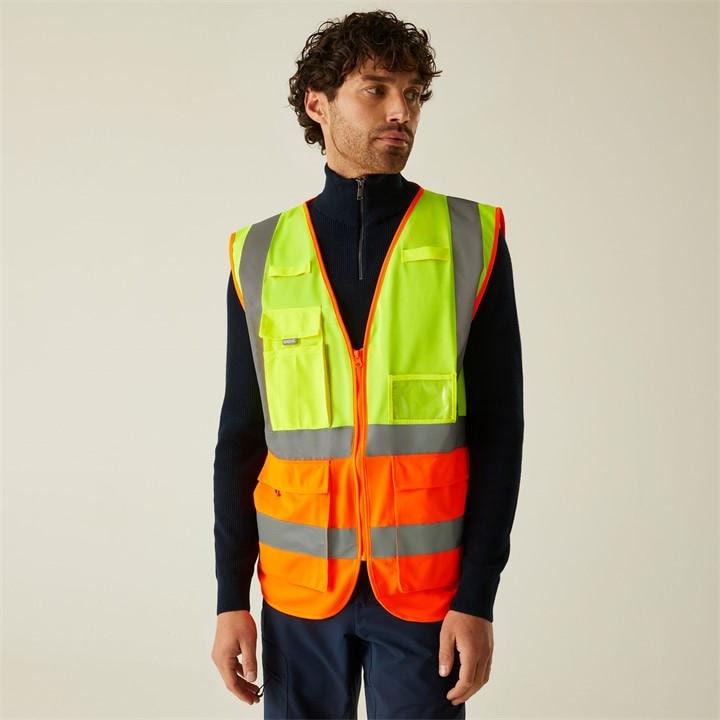 Regatta Men's Yellow Pro Hi-Vis Executive Vest in Size 3XL, Sports Direct