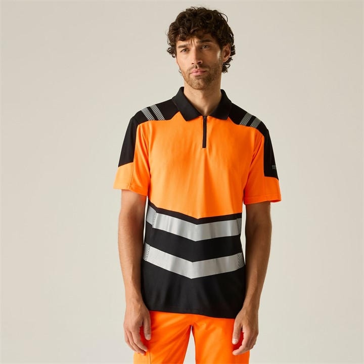 Regatta Men's Black Hi-Vis X-Pro Polo - Class 1 in Size 4XL, Sports Direct