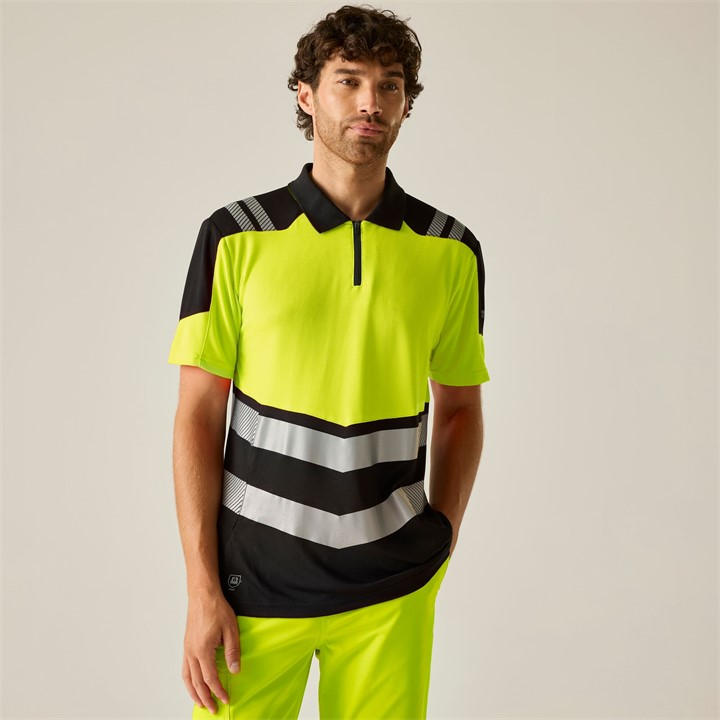 Regatta Men's Black Hi-Vis X-Pro Polo - Class 1 in Size 3XL, Sports Direct