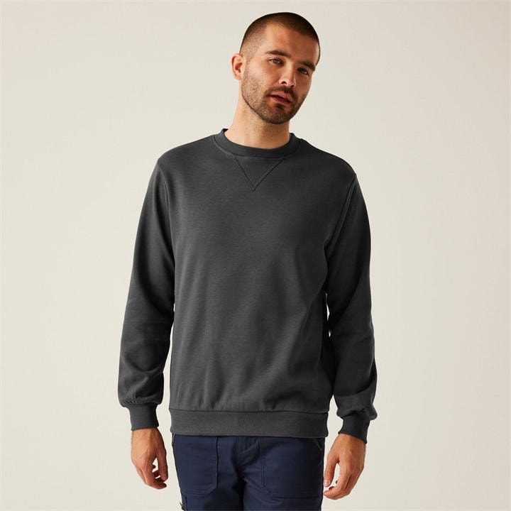 Regatta Men's Grey Pro Crewneck Sweatshirt in Size 2XL, Sports Direct